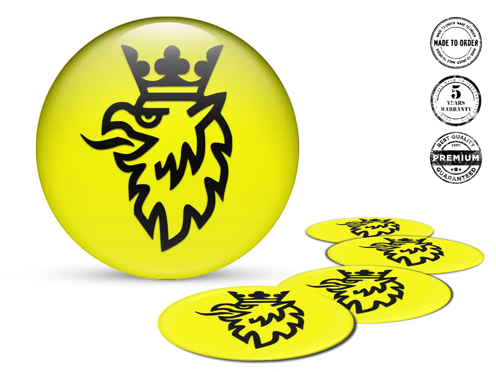 Saab Raddekor Marke Silikon-Sticker-Dome